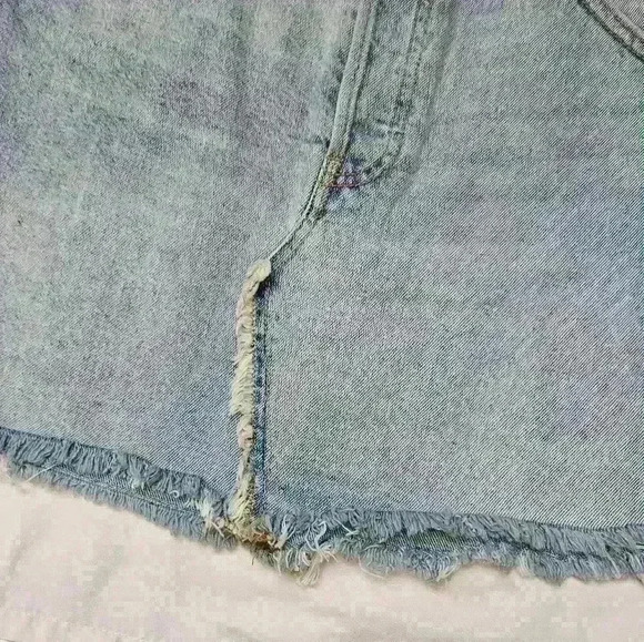 Free People | Brea Cut Off Skirt | Mile High Blue - Picture 3 of 8